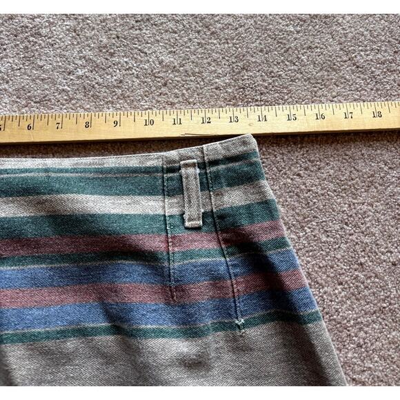 Vintage 26” Waist Denim Maxi Skirt Striped Rodeo Cowgirl Western Boho Prairie - Picture 4 of 5